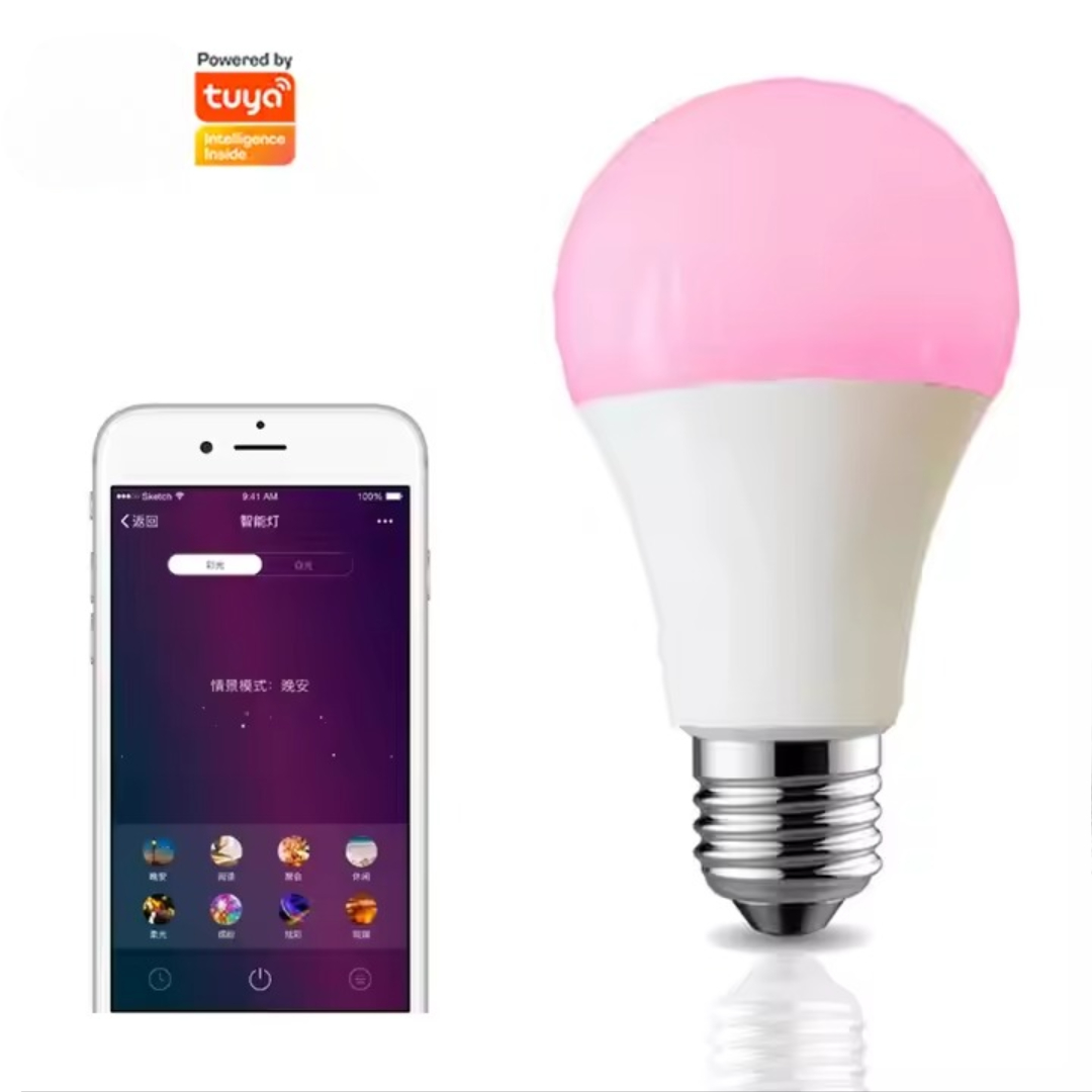 Wifi Connection Remote Scenes Control Multicolor Smart Tuya Wifi Light Bulbs - Image 2