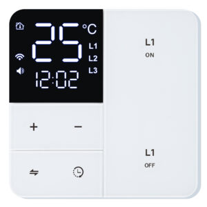 Tuya Smart Home Wifi Smart Wall Light Switch 1/2 Gang Support Voice/App/Touch Control With Temperature Display Screen