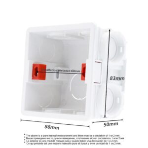 SIngle/Double Switch and Sockets Box Outlet Installation Boxes